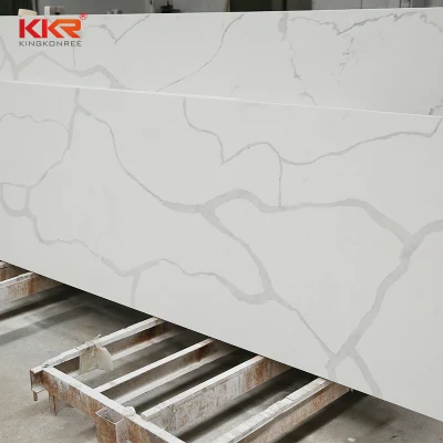 Lastre di pietra di quarzo ingegnerizzate Kingkonree Carrara Quartz Stone